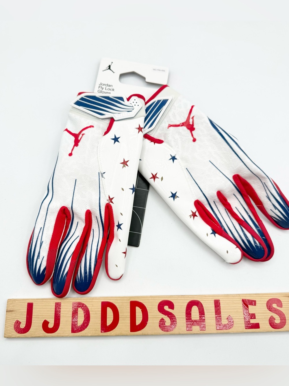Nike Jordan Fly Lock 2.0 Football Gloves NFL USA Stars Men’s Sz 2XL NWT RARE
